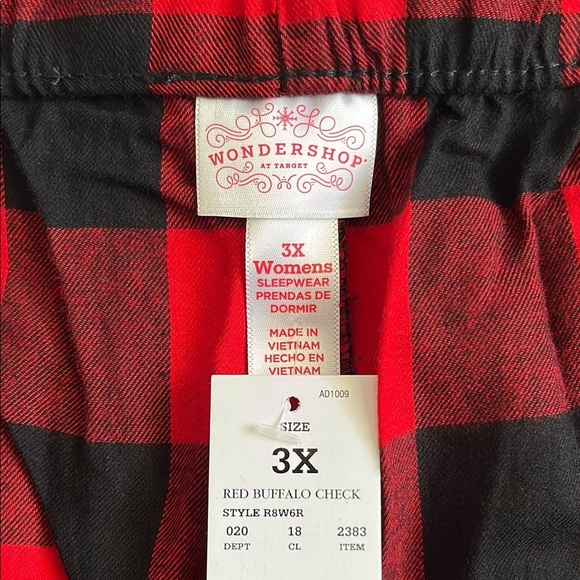 Wondershop Red and Black Casual Button Down Shirt - Picture 12 of 13
